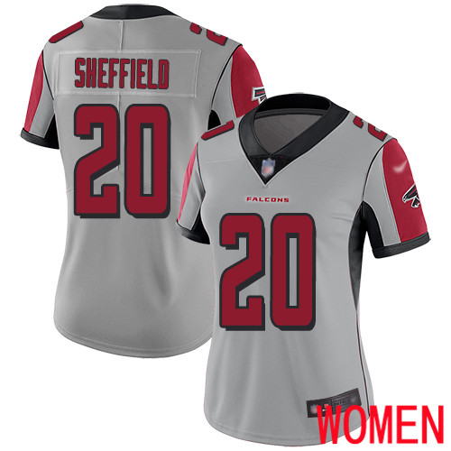 Atlanta Falcons Limited Silver Women Kendall Sheffield Jersey NFL Football 20 Inverted Legend